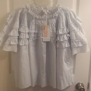 Madewell x Karen Walker Ruffled Shirt XS